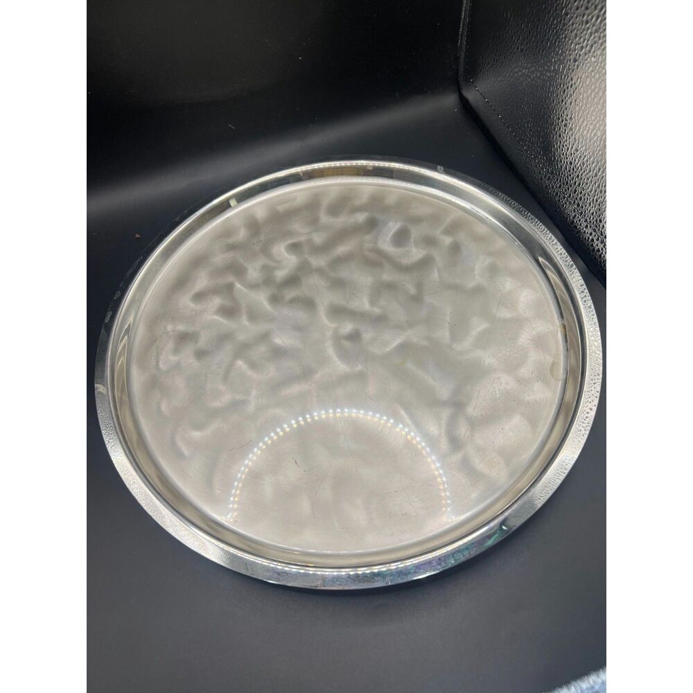 Vintage WMF EP Brass Decorative Stylish Round Serving Tray 11 inches Diameter